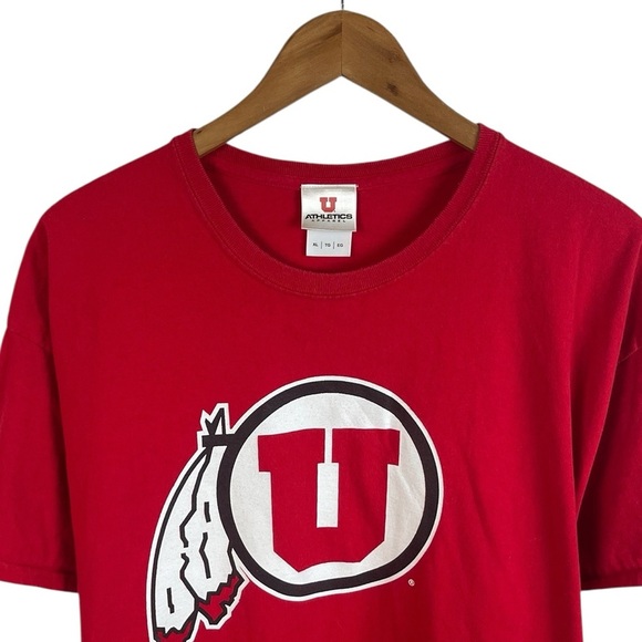TS927 Men’s Univ Of Utah Utes College T Shirt XL - Picture 2 of 3